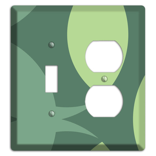 Green Abstract Toggle / Duplex Wallplate