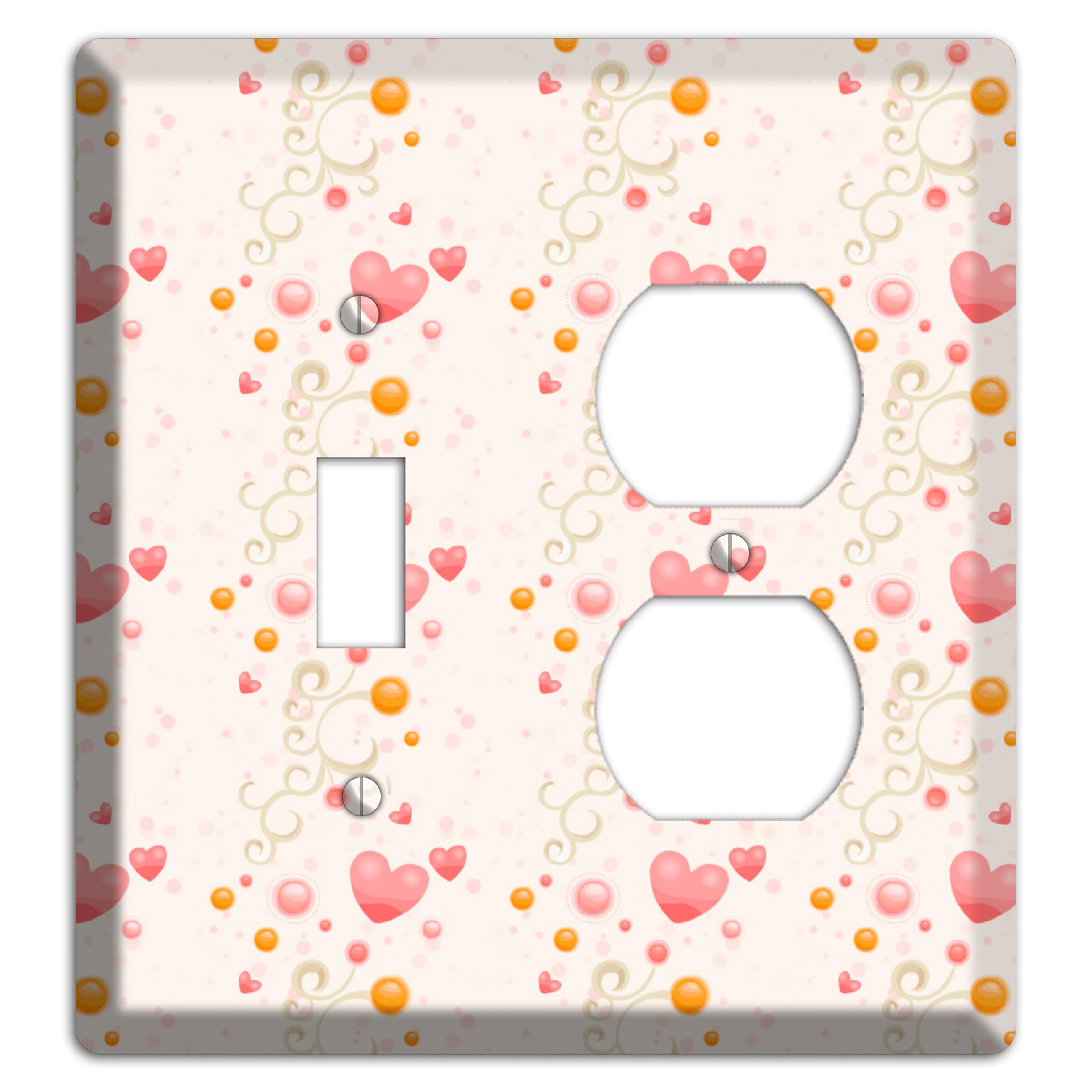 Bubbly Hearts Toggle / Duplex Wallplate