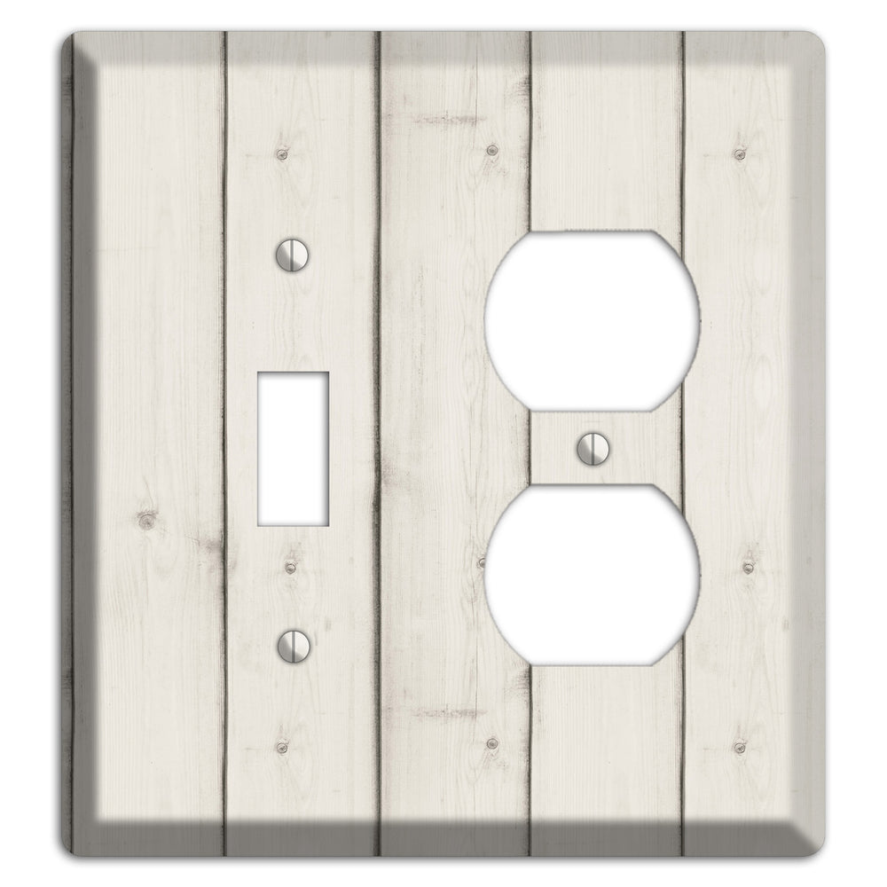 Satin Linen Antique Toggle / Duplex Wallplate