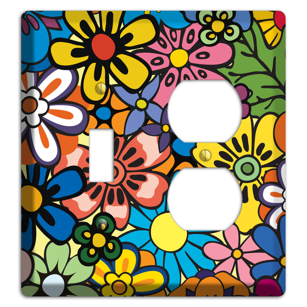 Flower Power Toggle / Duplex Wallplate