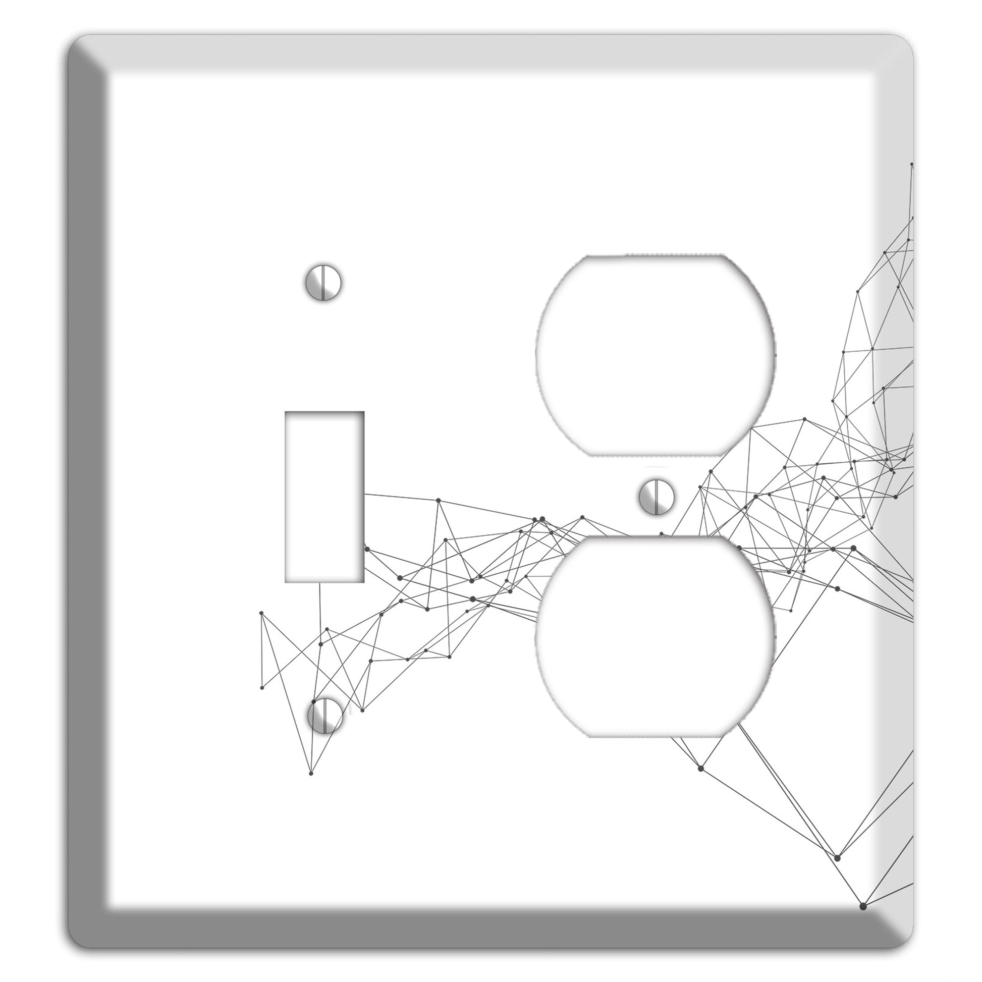 Ink Brushstrokes 7 Toggle / Duplex Wallplate