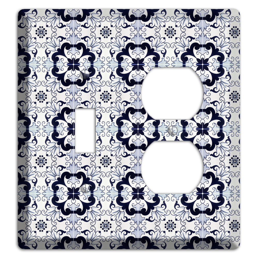 Tavira Tiles 7 Toggle / Duplex Wallplate