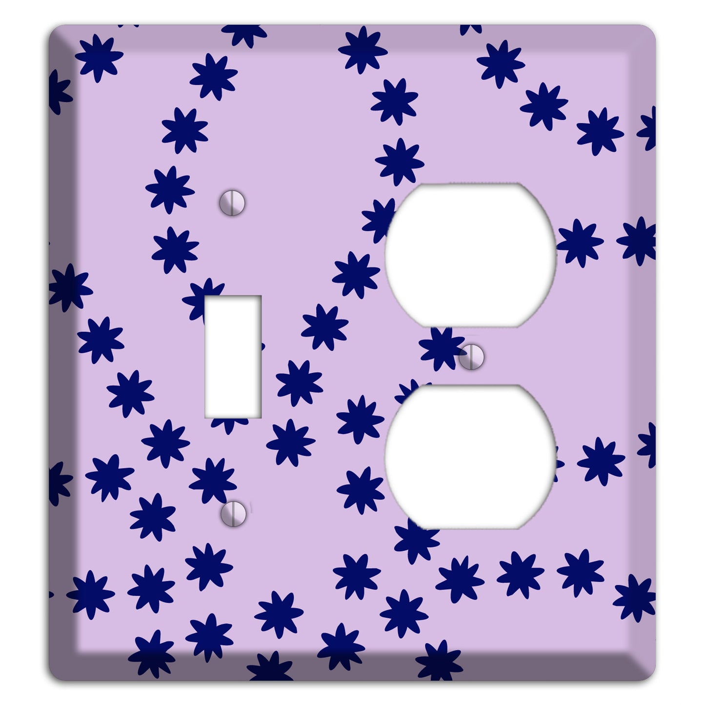 Lavender with Purple Constellation Toggle / Duplex Wallplate