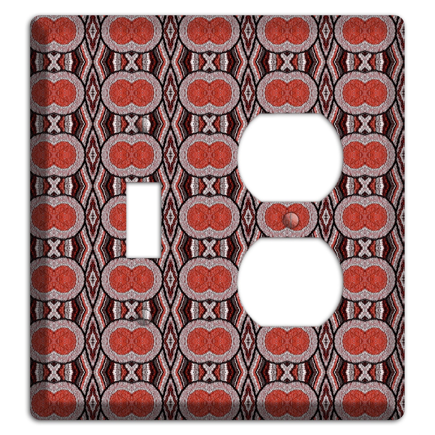 Red Tapestry Toggle / Duplex Wallplate