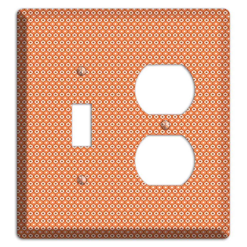Coral Tiny Double Scallop Toggle / Duplex Wallplate