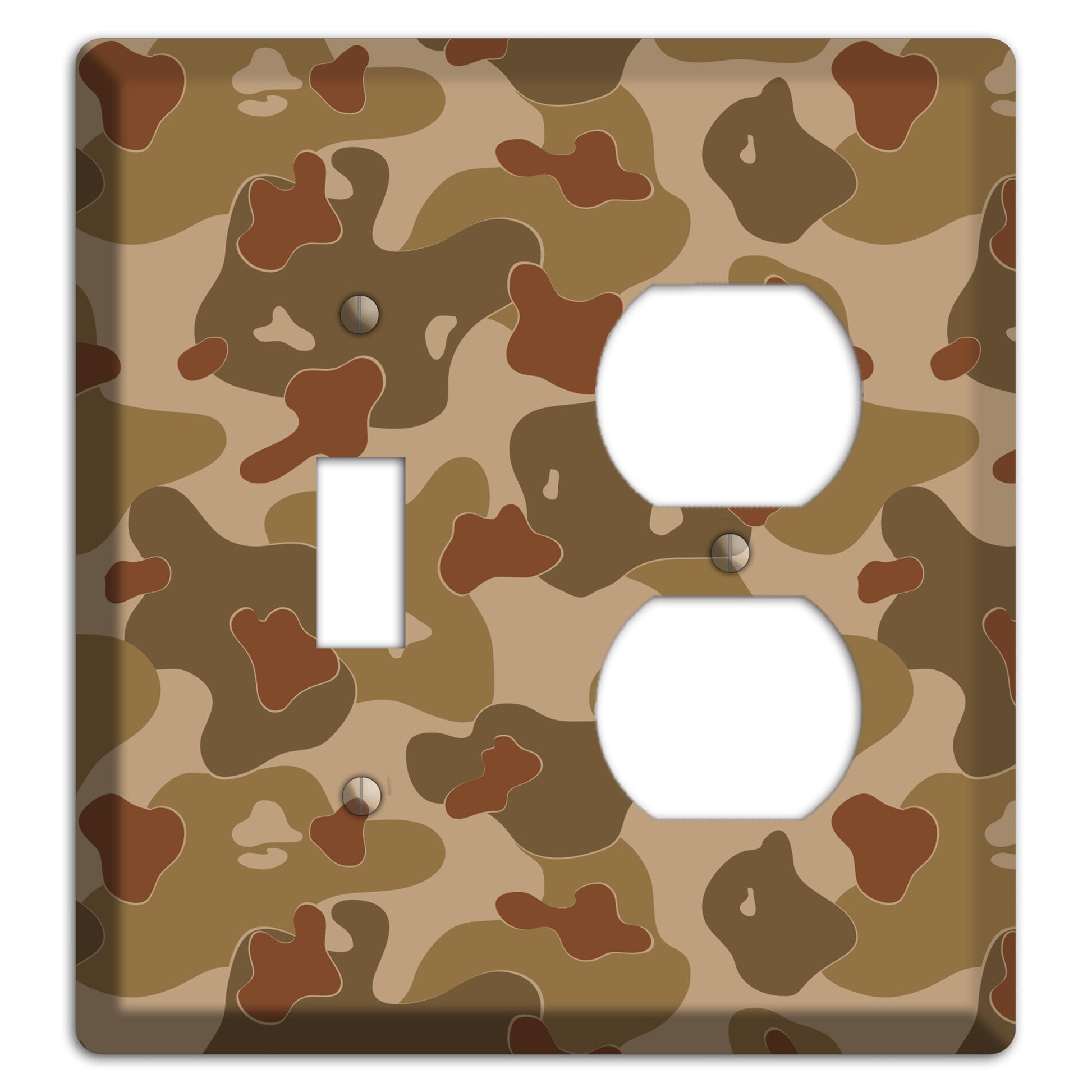 Earth Brown Camo Toggle / Duplex Wallplate
