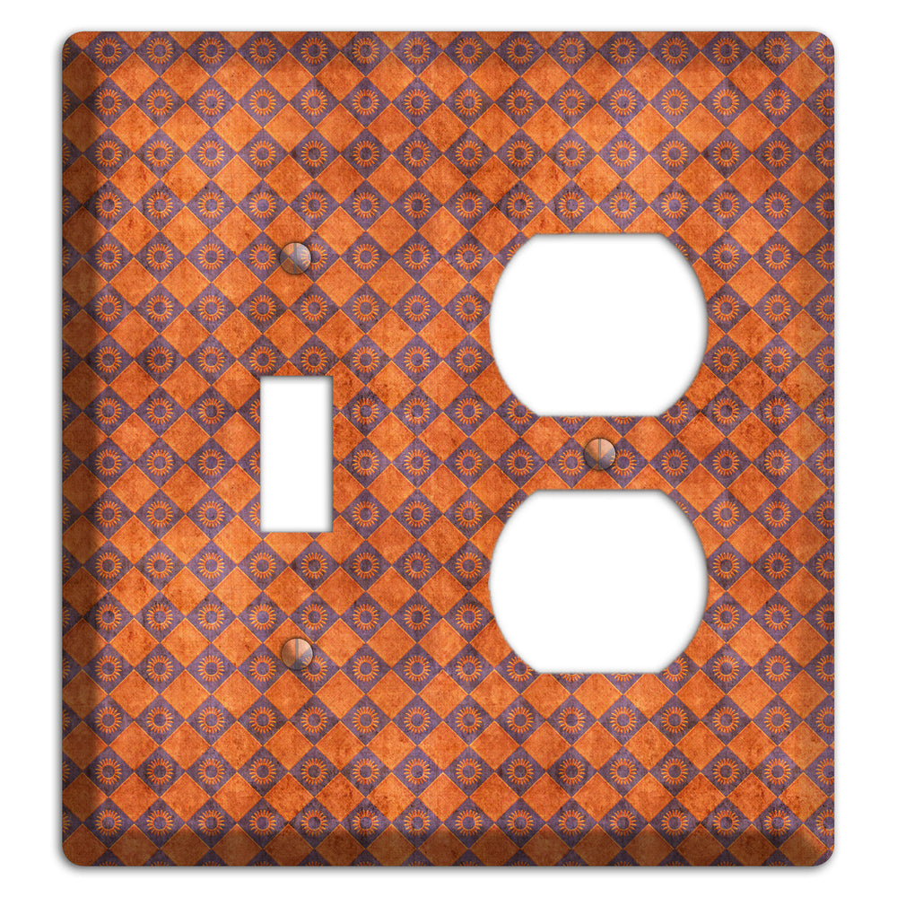 Red Diamond Circles 2 Toggle / Duplex Wallplate