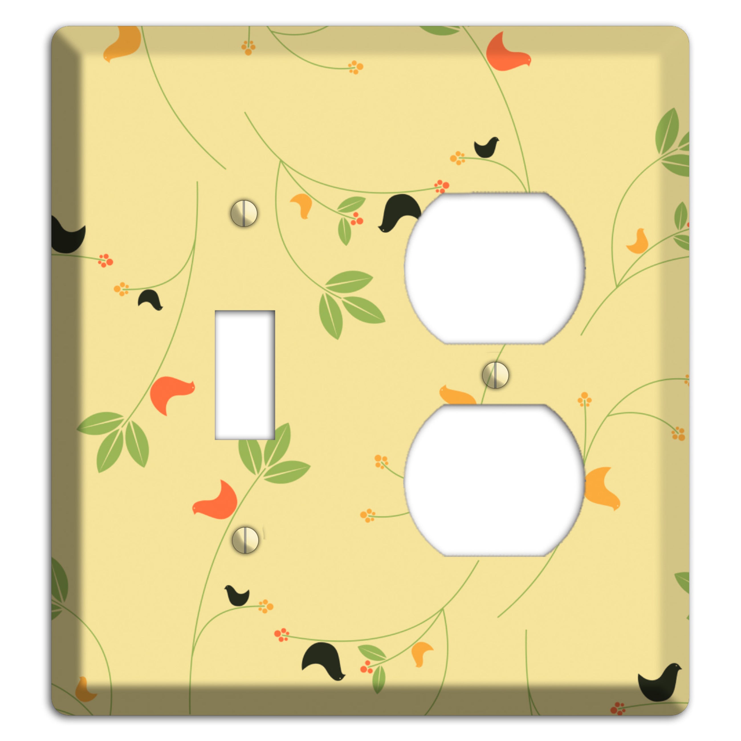 Delicate Yellow Flowers Toggle / Duplex Wallplate