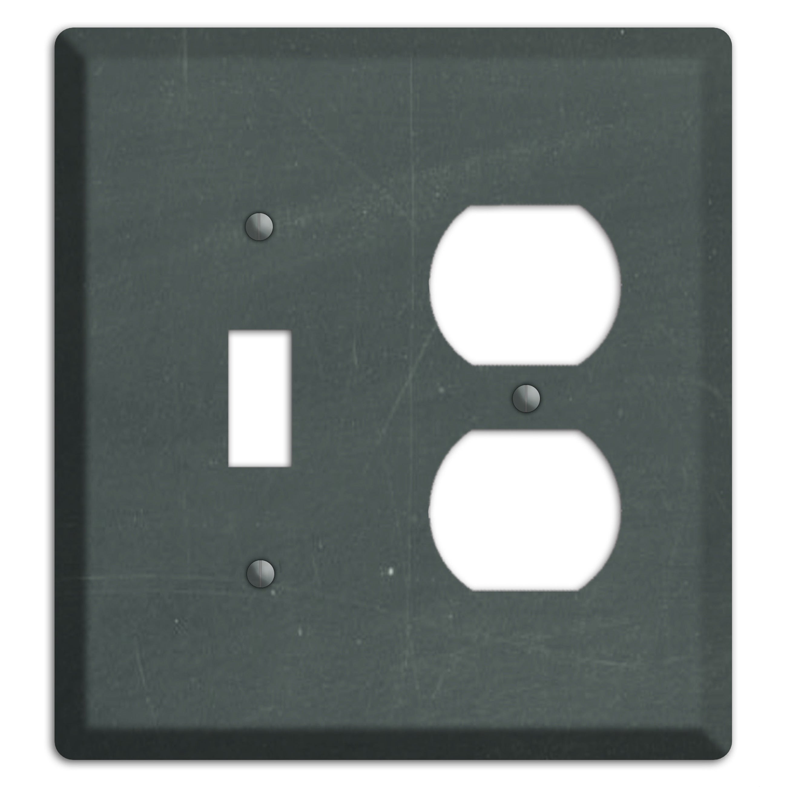 Chalk Dark Grey Toggle / Duplex Wallplate