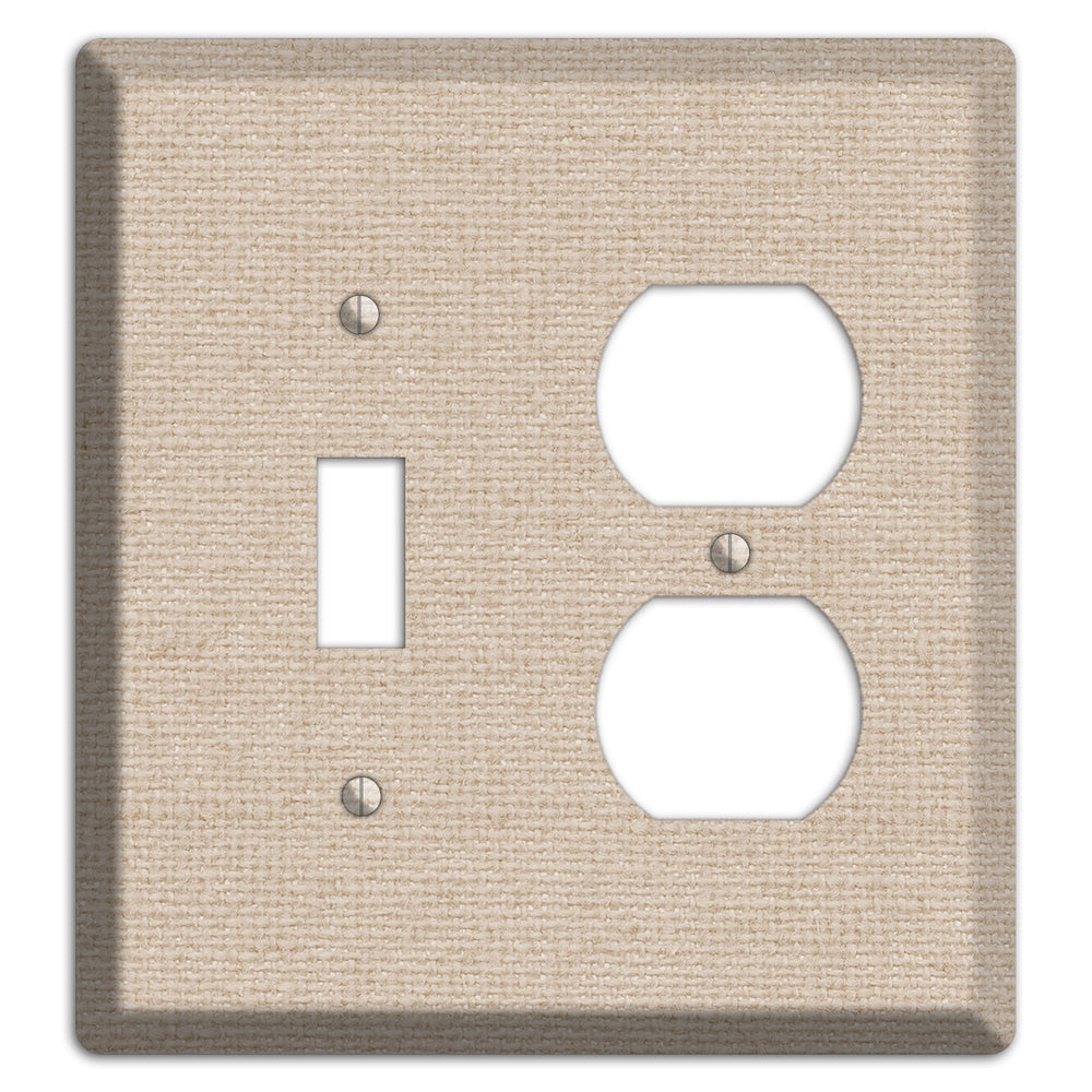 Vanilla Neutral Texture Toggle / Duplex Wallplate