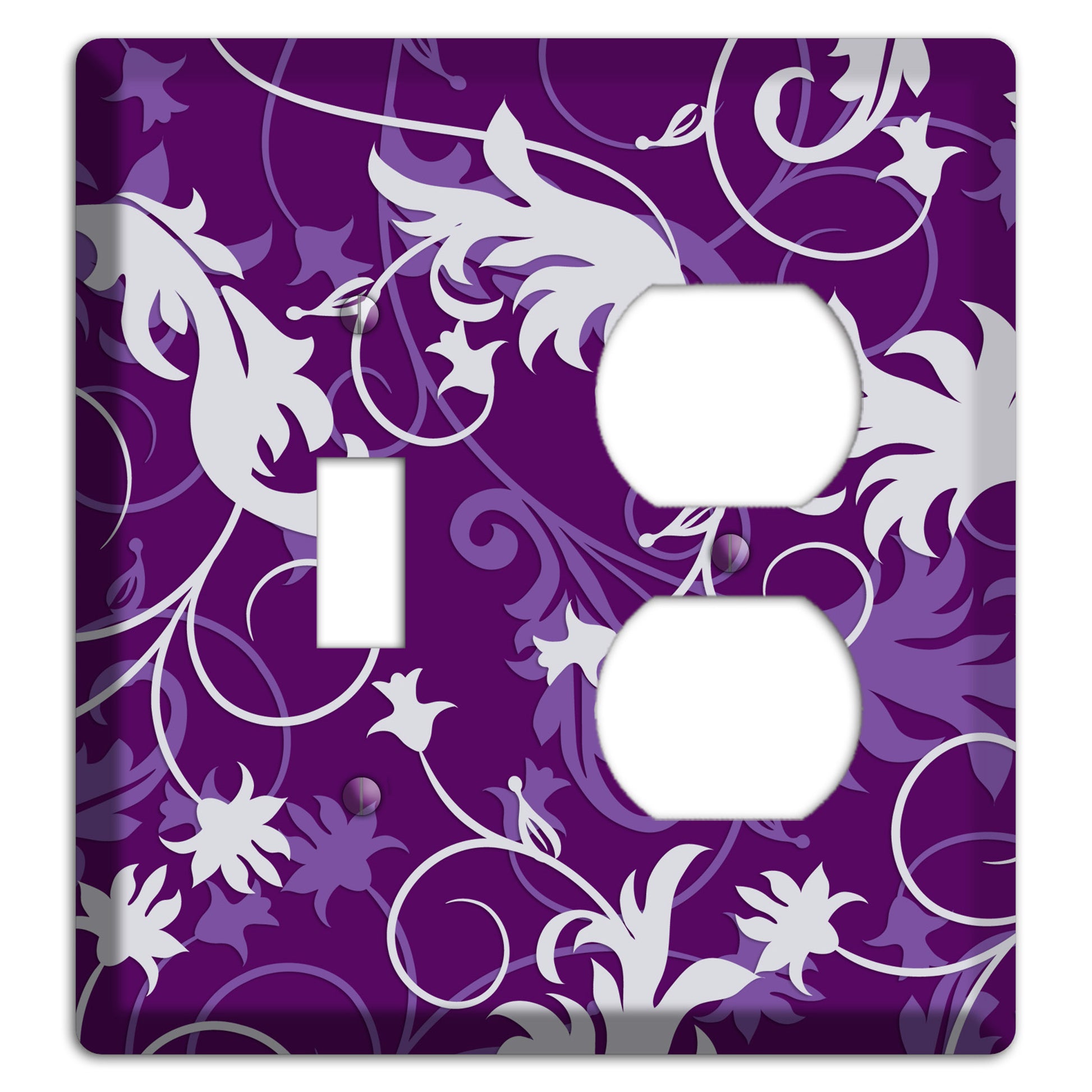 Purple Victorian Toggle / Duplex Wallplate