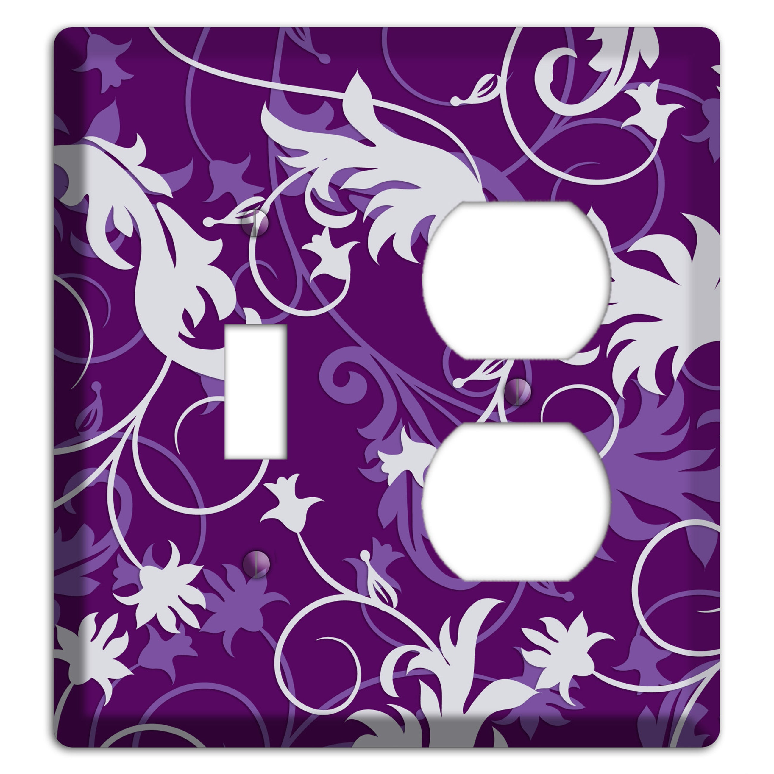 Purple Victorian Toggle / Duplex Wallplate