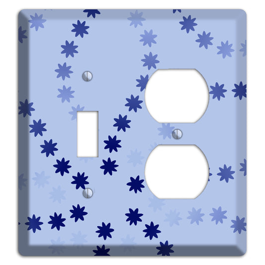 Periwinkle with Blue Constellation Toggle / Duplex Wallplate