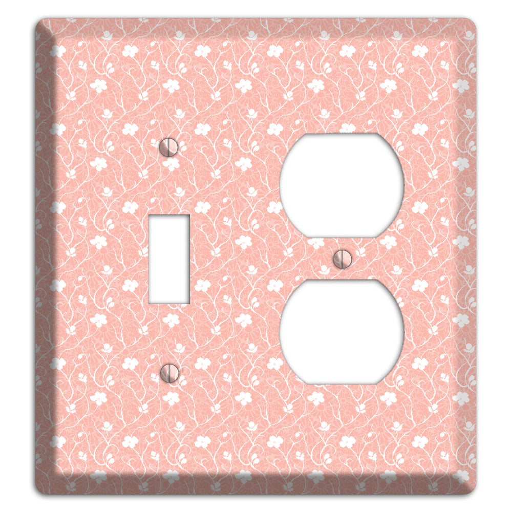 Salmon Sprig Toggle / Duplex Wallplate