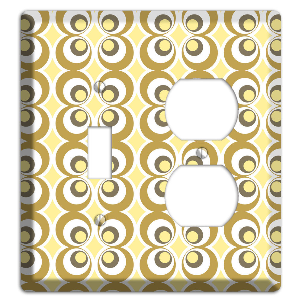 Multi Olive Offset Bullseye Toggle / Duplex Wallplate