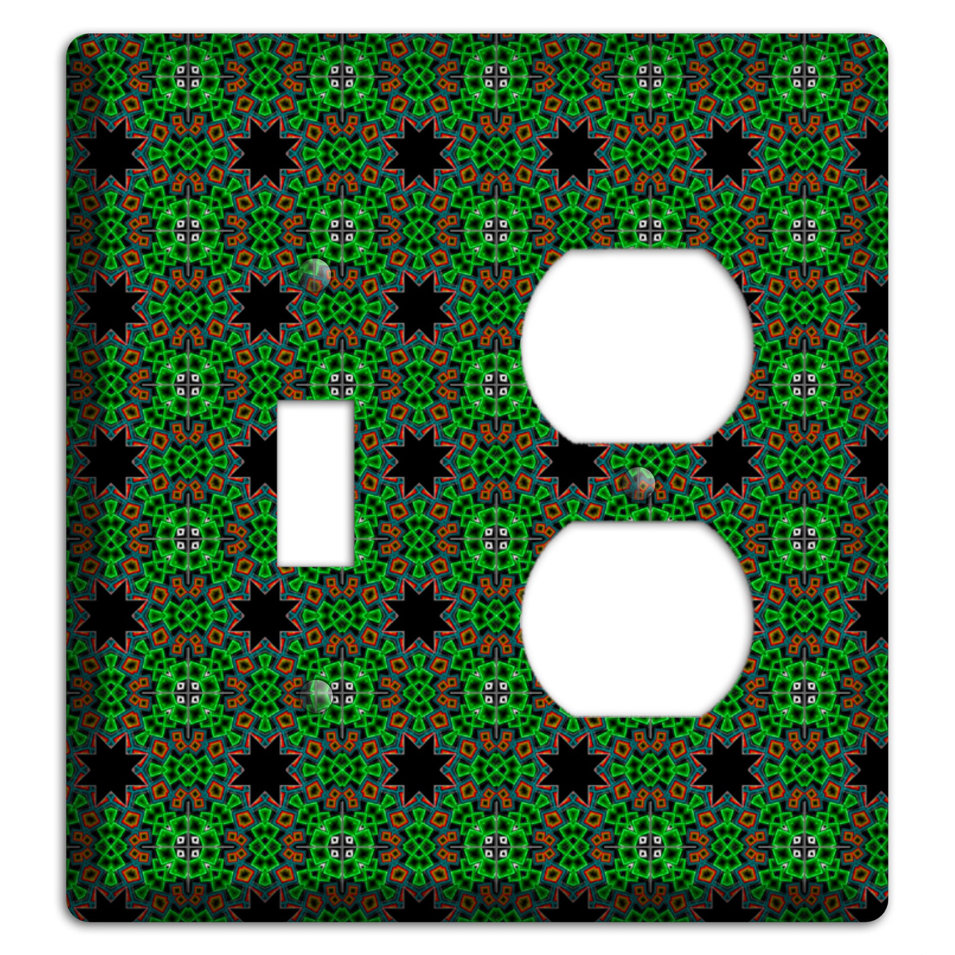 Green Foulard 2 Toggle / Duplex Wallplate
