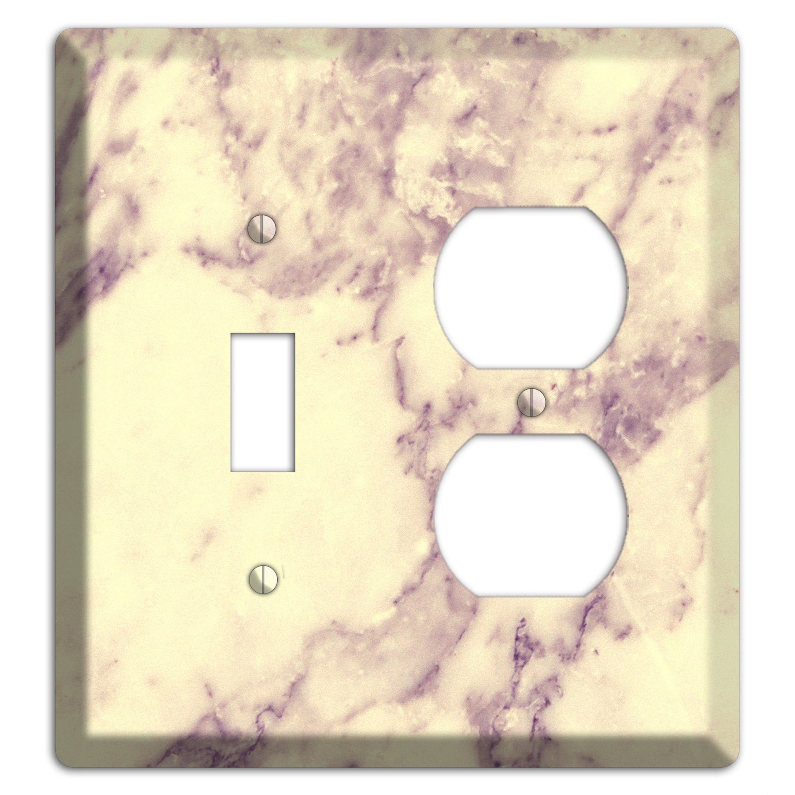 Champagne Marble Toggle / Duplex Wallplate