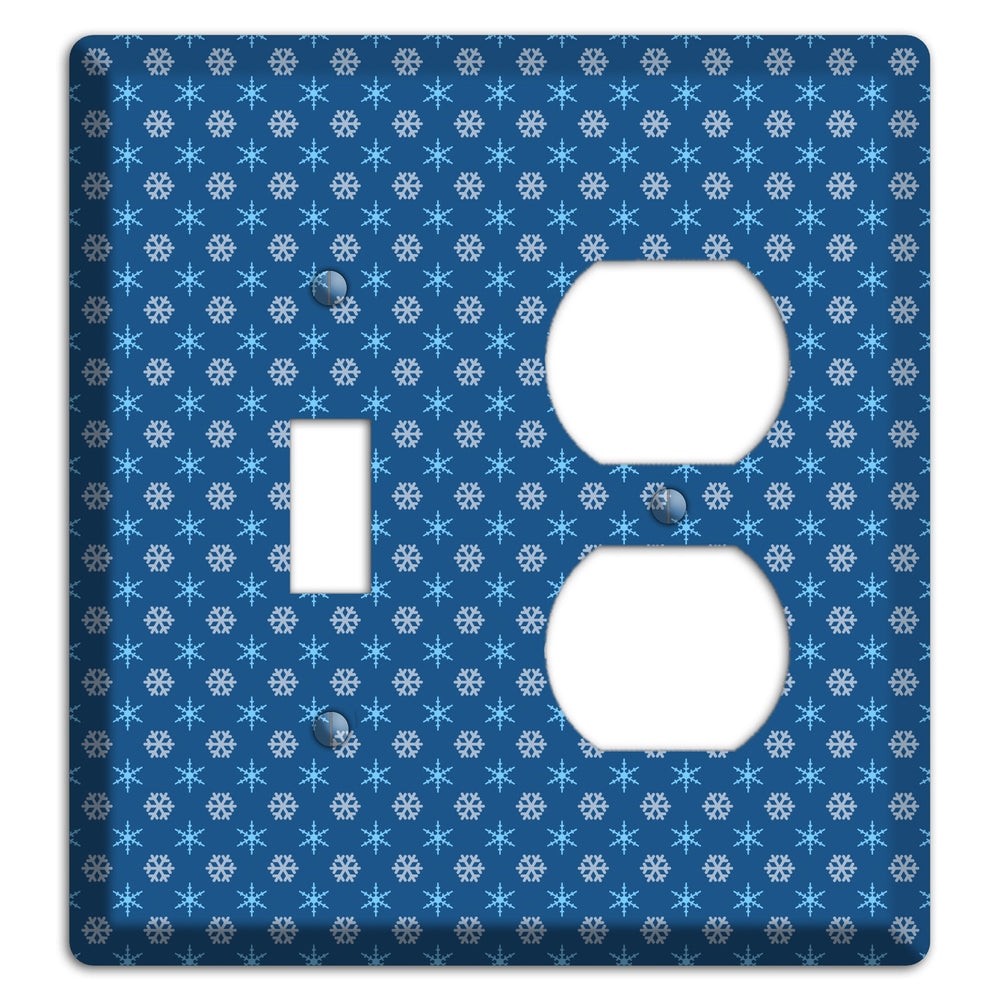 Blue Foulard Toggle / Duplex Wallplate
