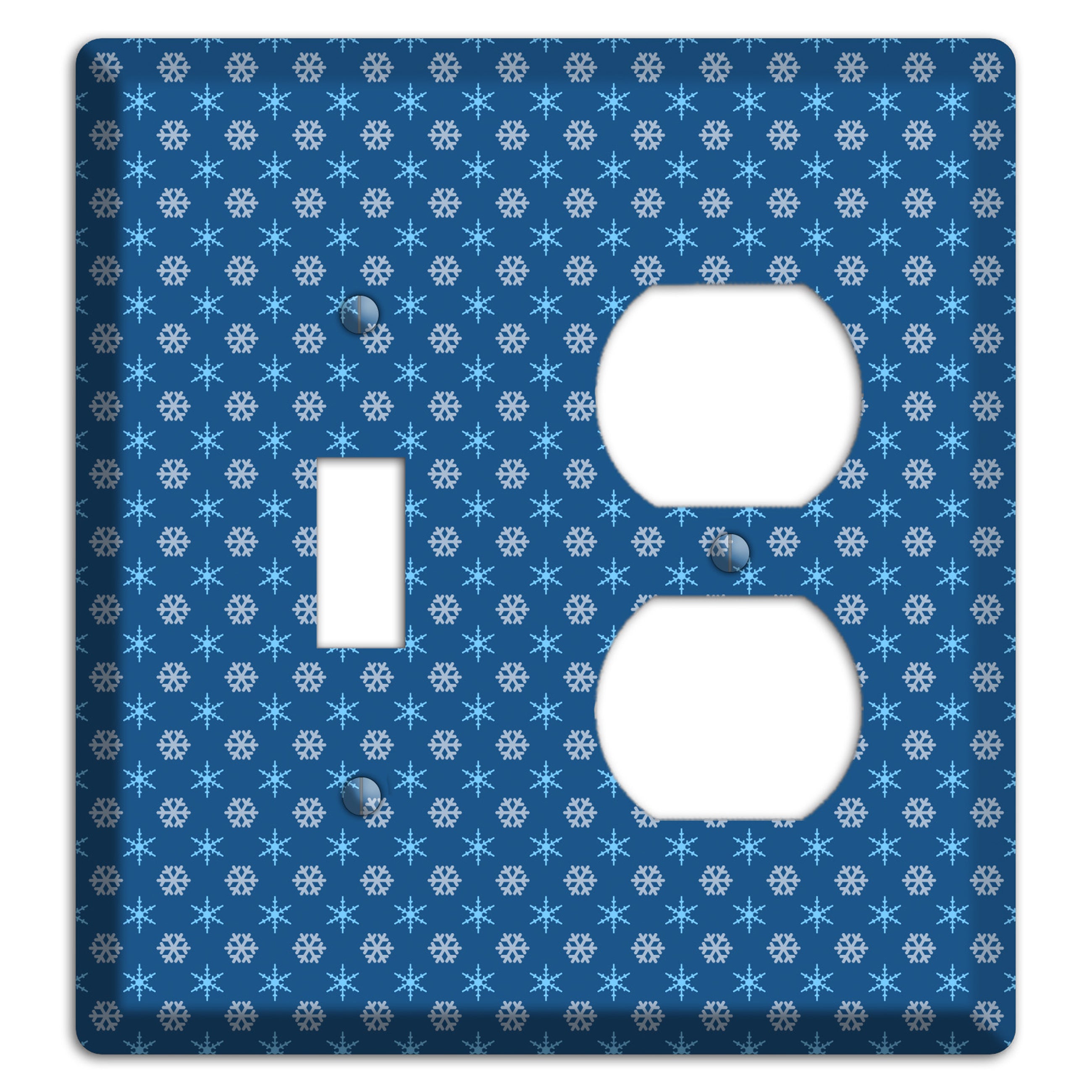 Blue Foulard Toggle / Duplex Wallplate
