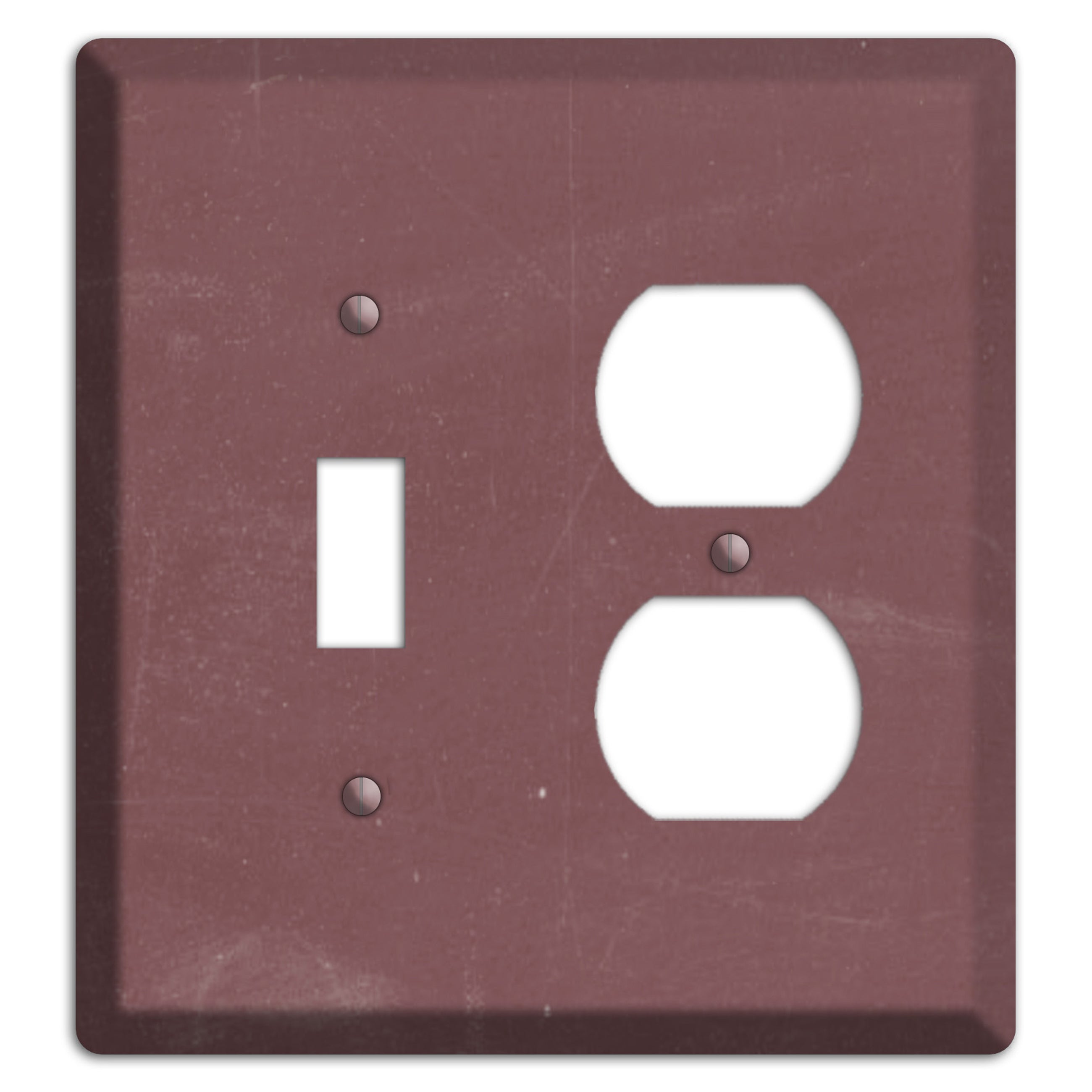 Chalk Dark Maroon Toggle / Duplex Wallplate