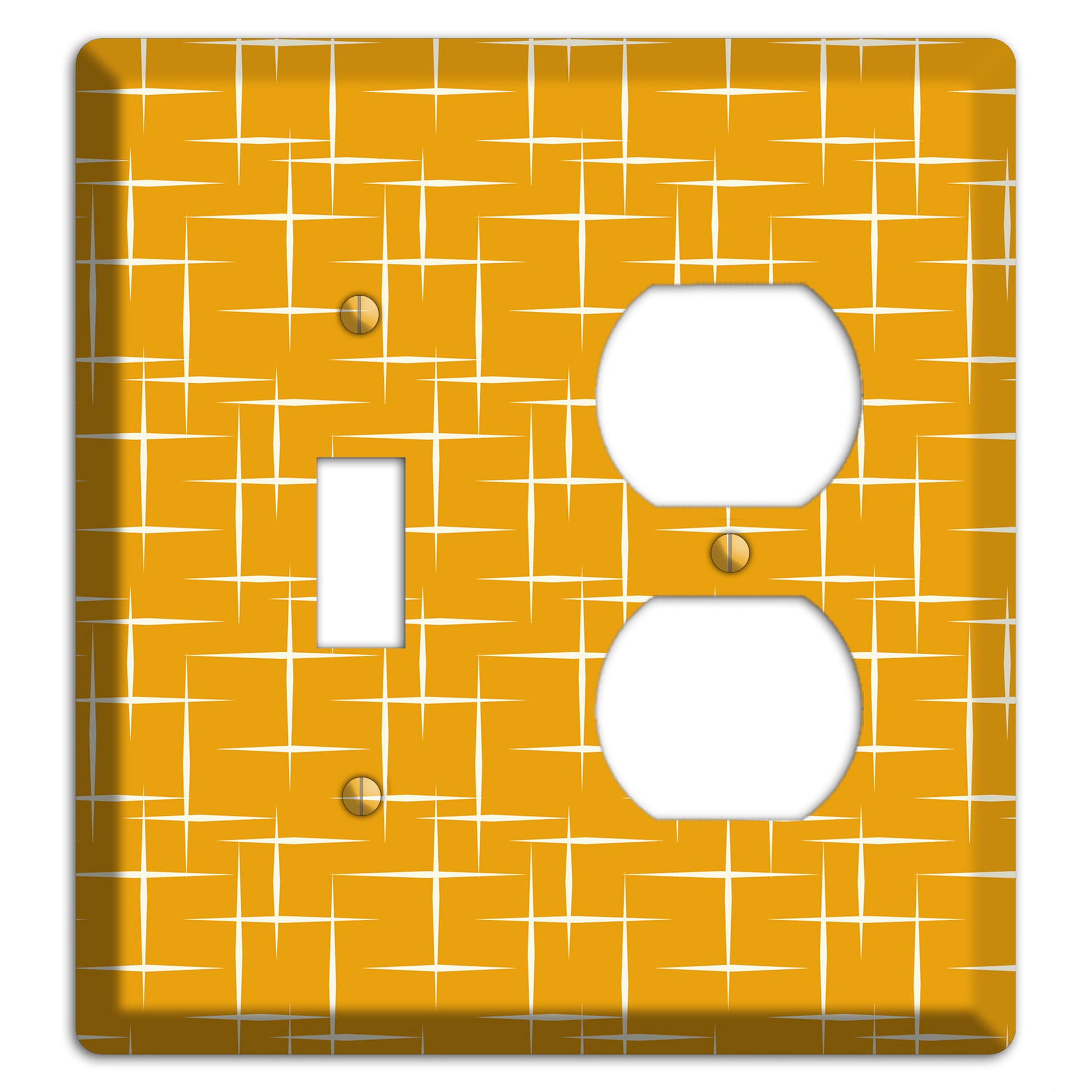 Orange Atomic Toggle / Duplex Wallplate