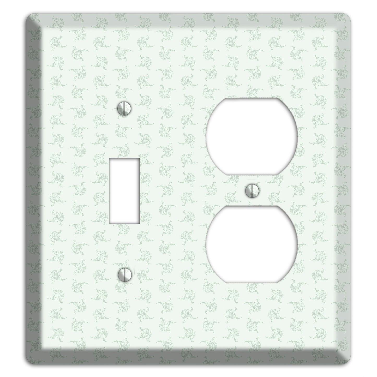 Mint Tiny Trefoil Cartouche Toggle / Duplex Wallplate