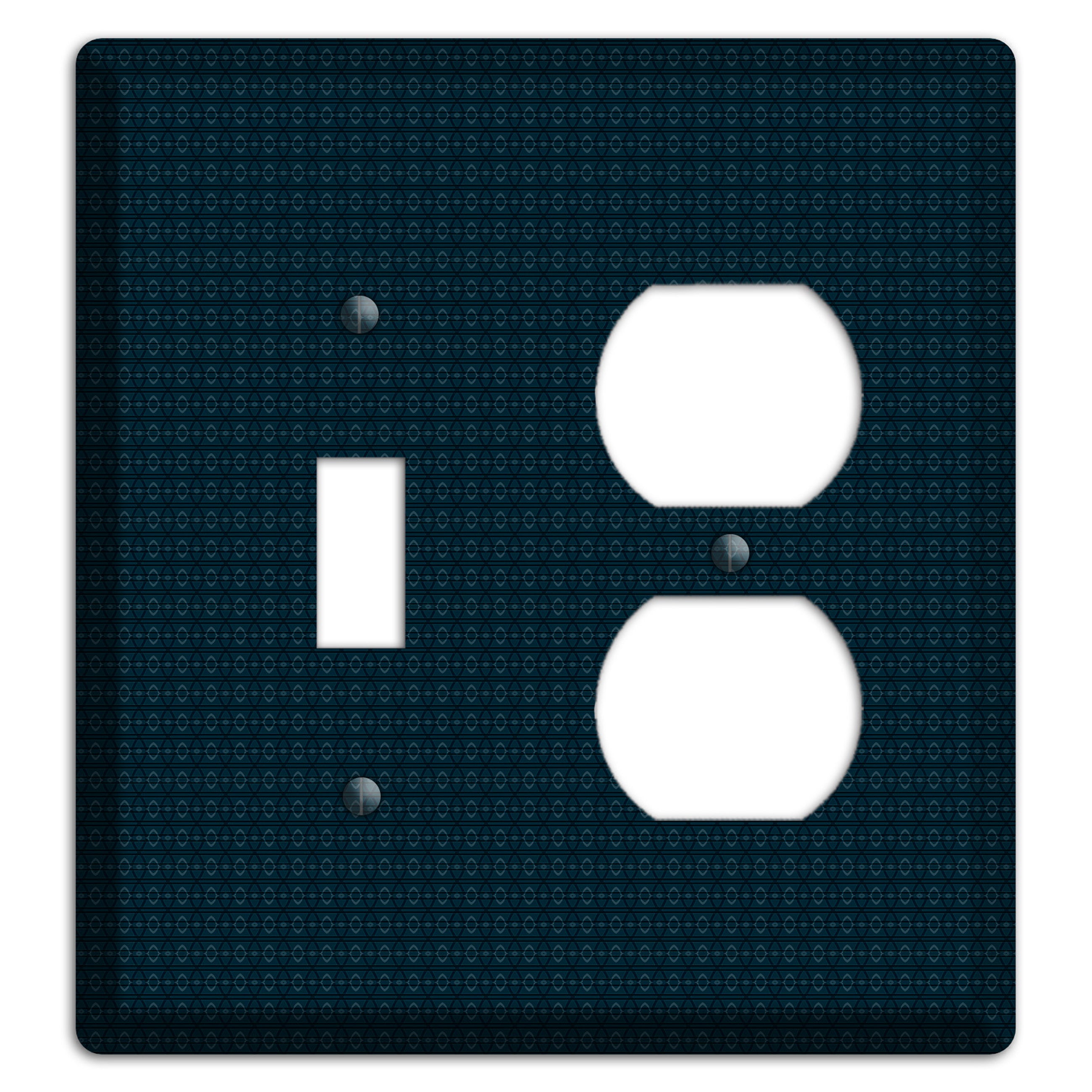 Navy Tiny Tapestry Toggle / Duplex Wallplate