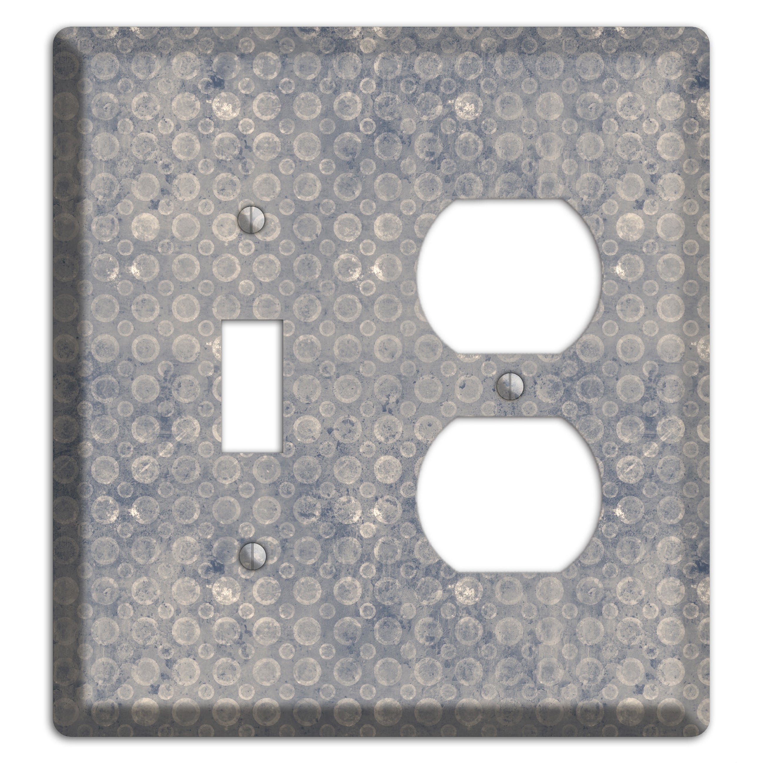 Grey Circles Toggle / Duplex Wallplate