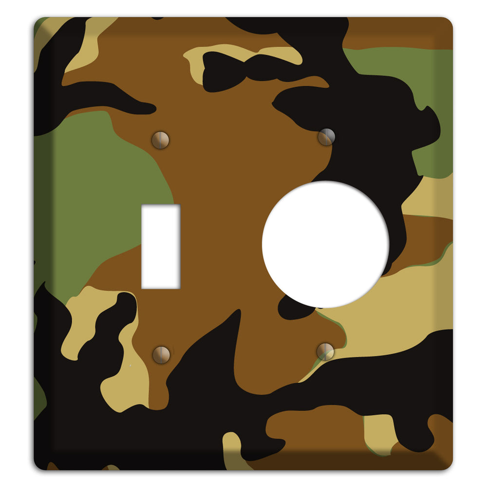 Camoflauge Toggle / Receptacle Wallplate