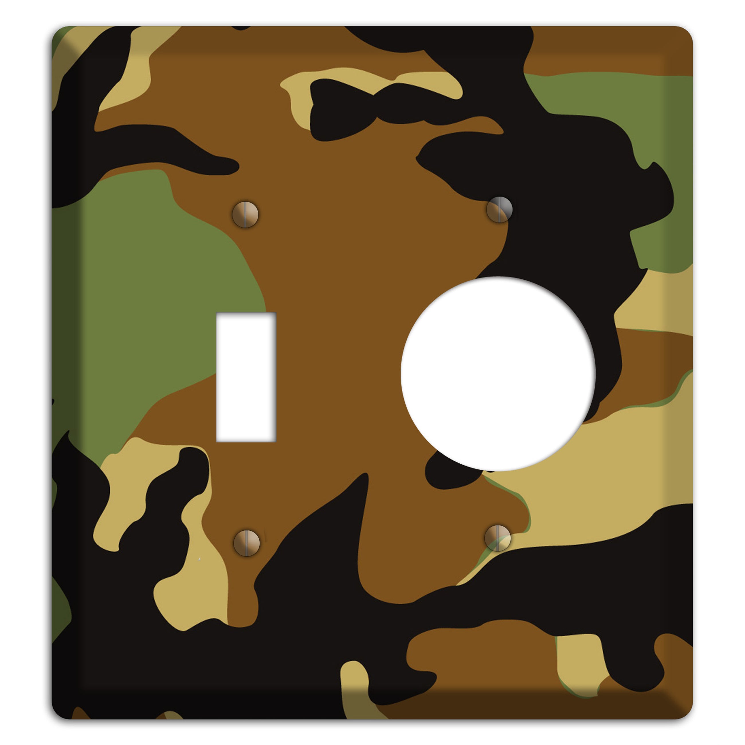 Camoflauge Toggle / Receptacle Wallplate
