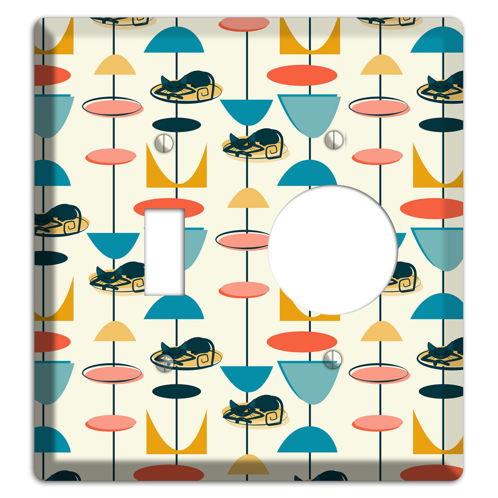 Sleeping Kitties Toggle / Receptacle Wallplate