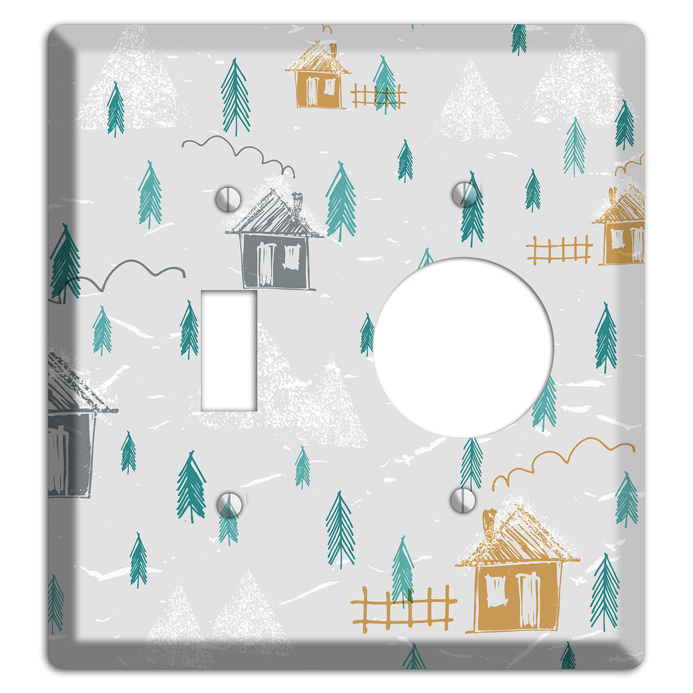 Wildlife Neighborhoods 2 Toggle / Receptacle Wallplate