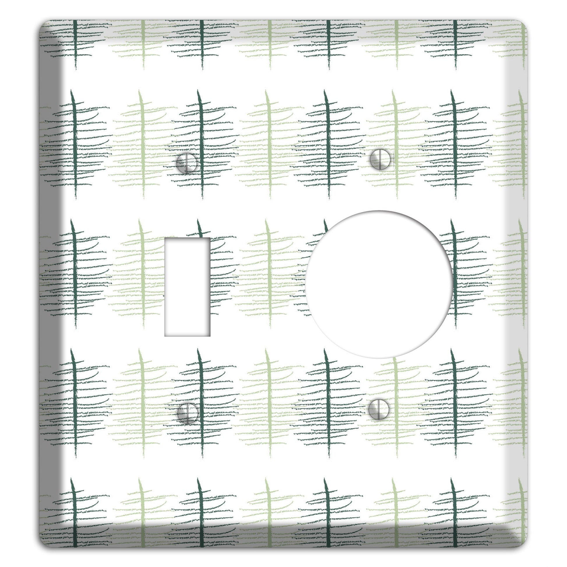 Leaves Style B Toggle / Receptacle Wallplate