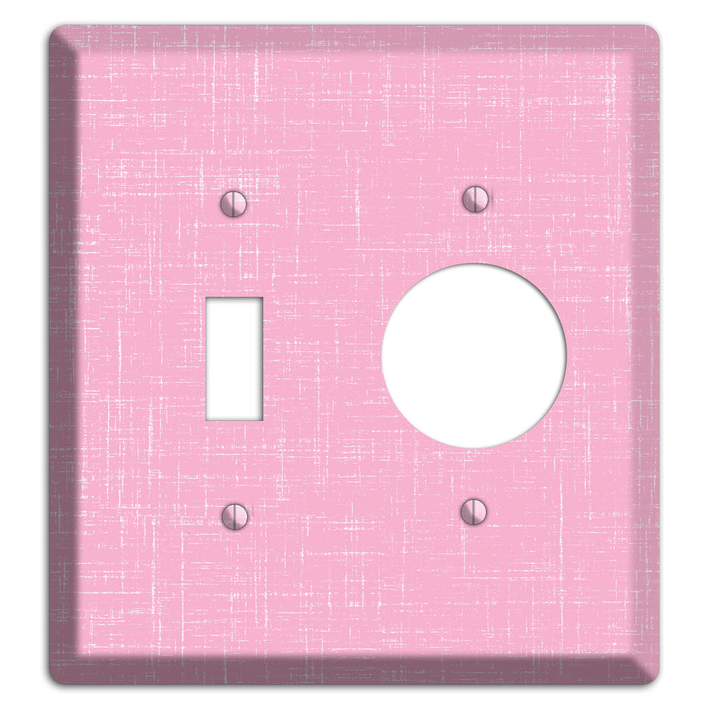 Chantilly Pink Texture Toggle / Receptacle Wallplate