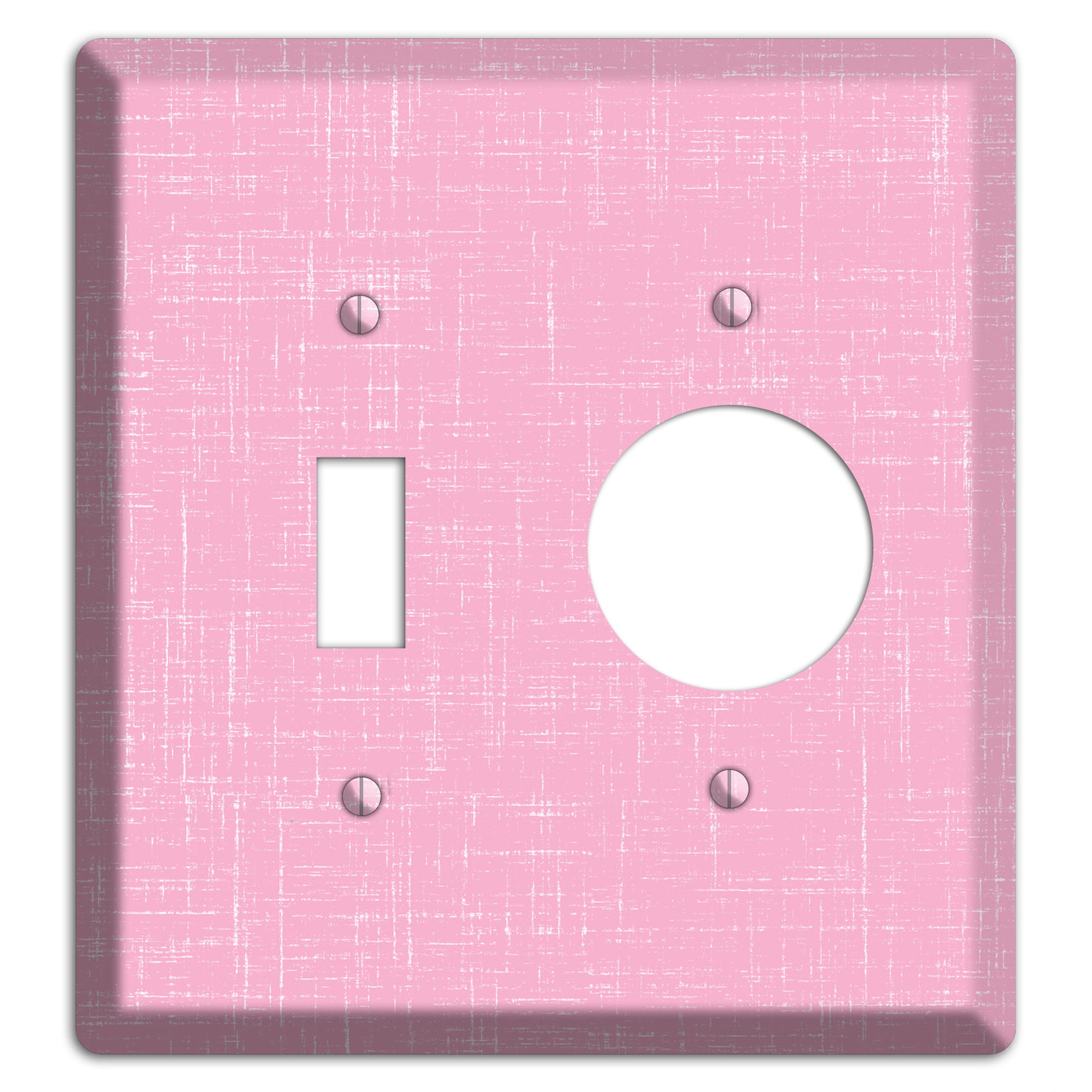 Chantilly Pink Texture Toggle / Receptacle Wallplate