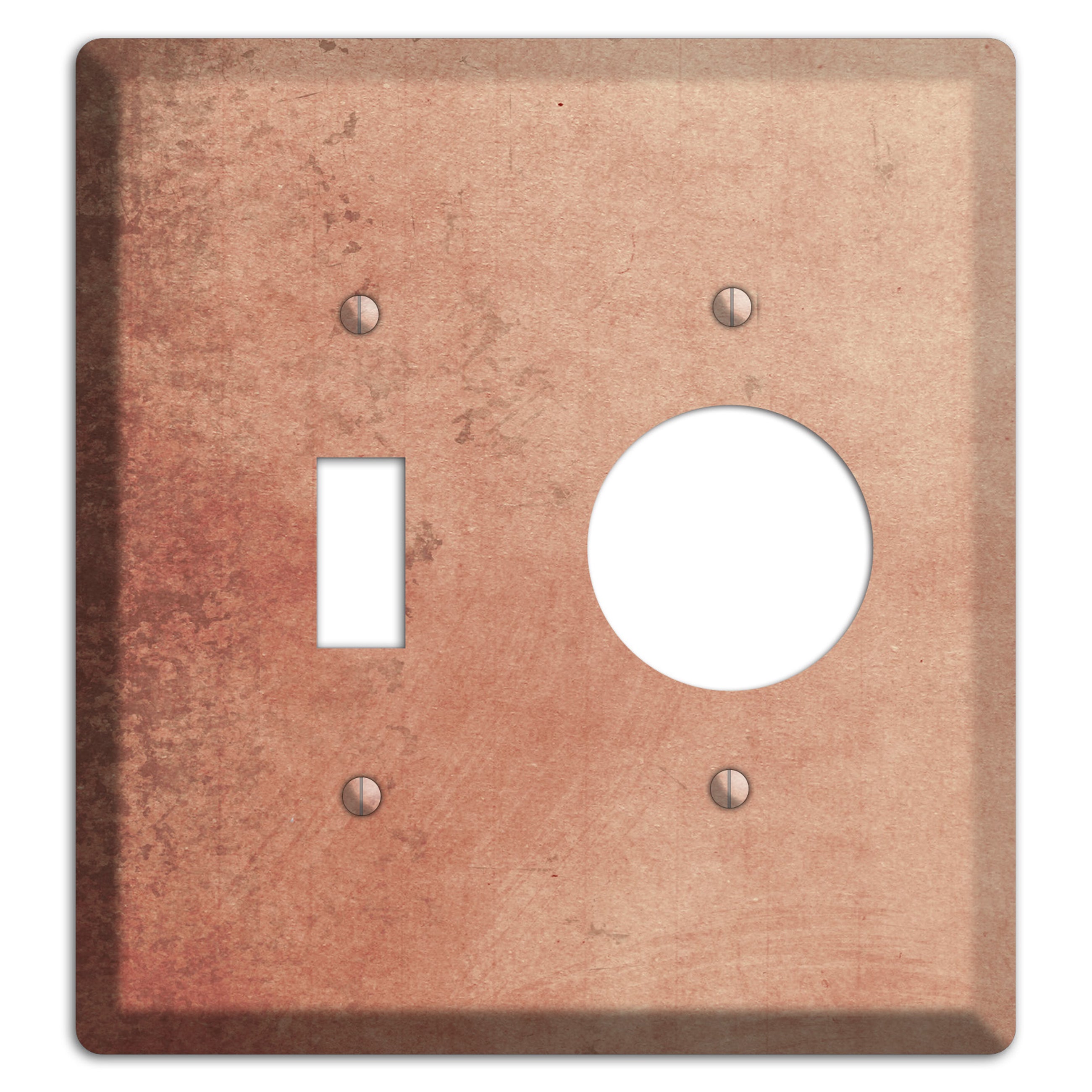 Tan Vintage Grunge Toggle / Receptacle Wallplate