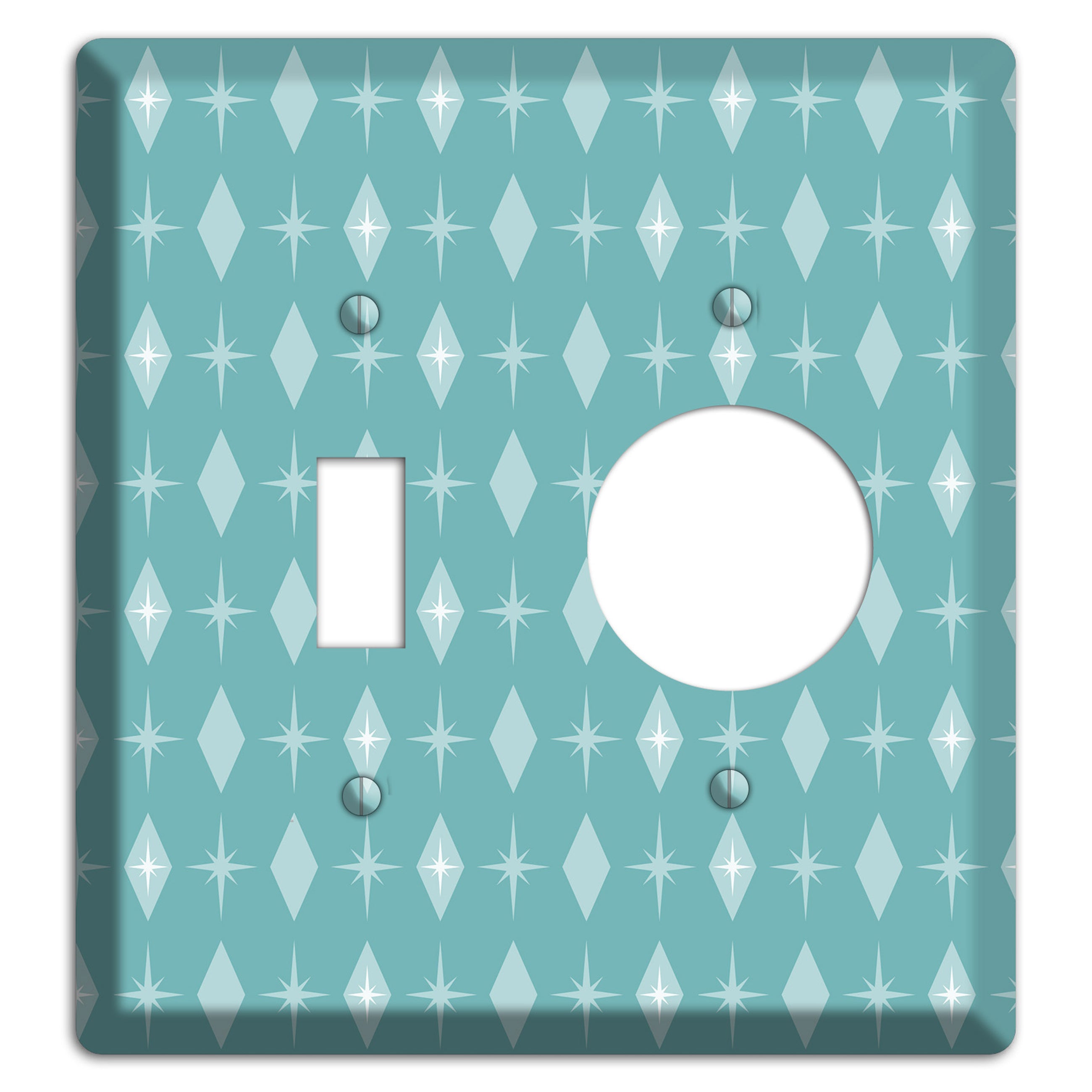 Blue Diamon Toggle / Receptacle Wallplate