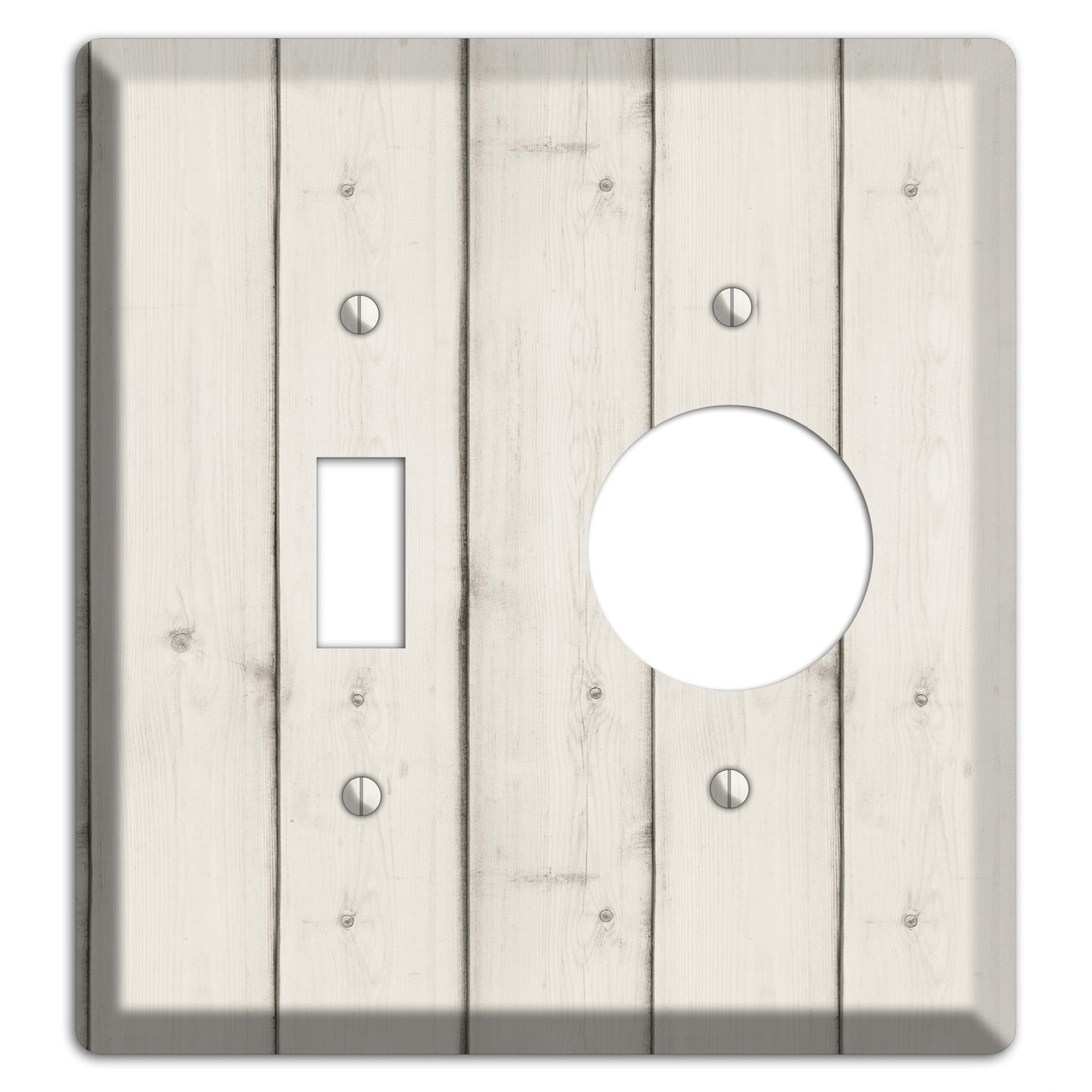 Satin Linen Antique Toggle / Receptacle Wallplate