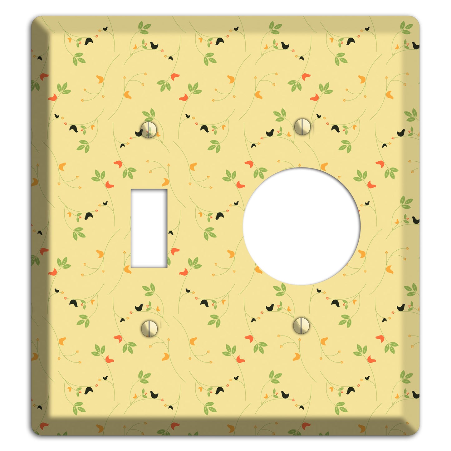 Tiny Yellow Flowers Toggle / Receptacle Wallplate