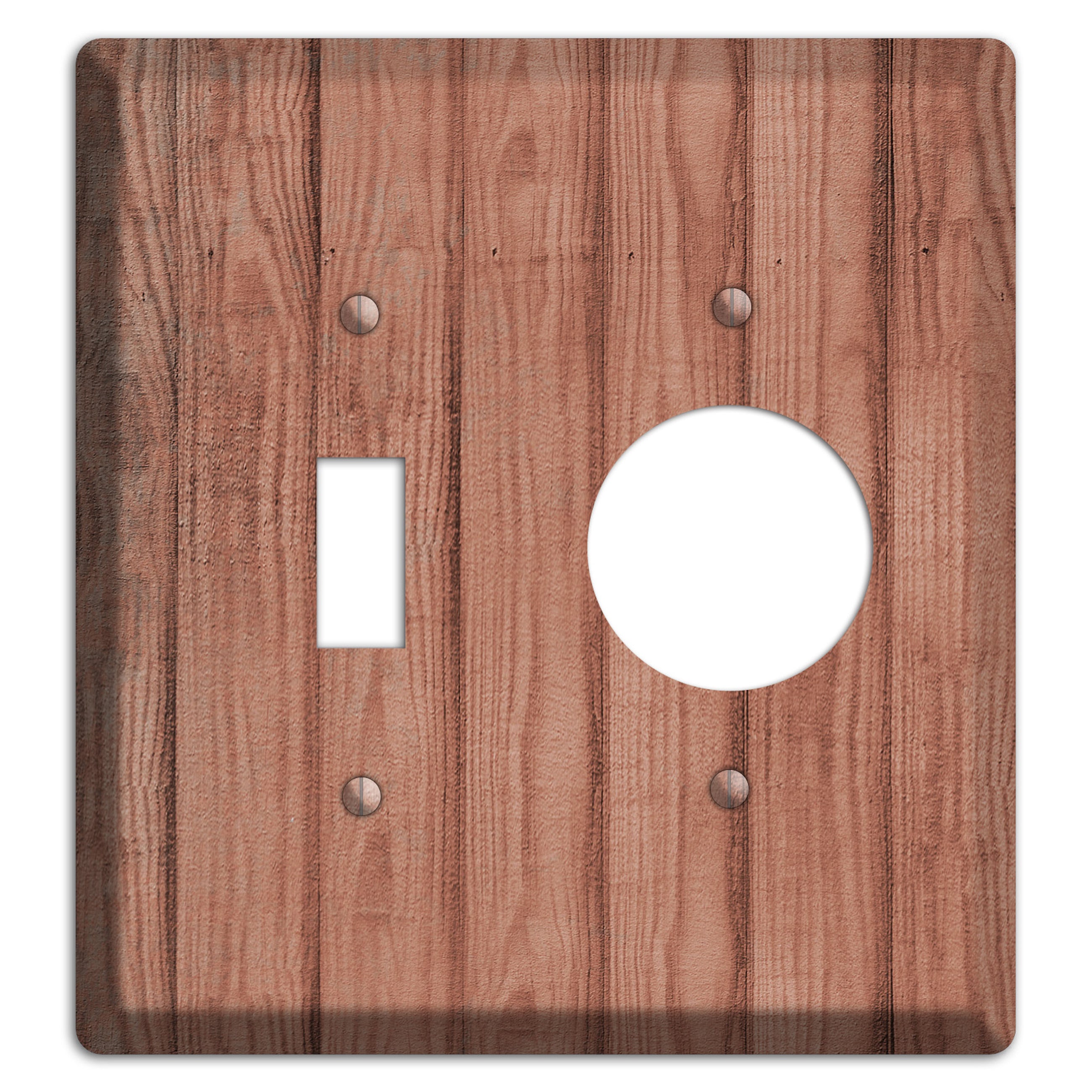 Coral Tree Weathered Wood Toggle / Receptacle Wallplate