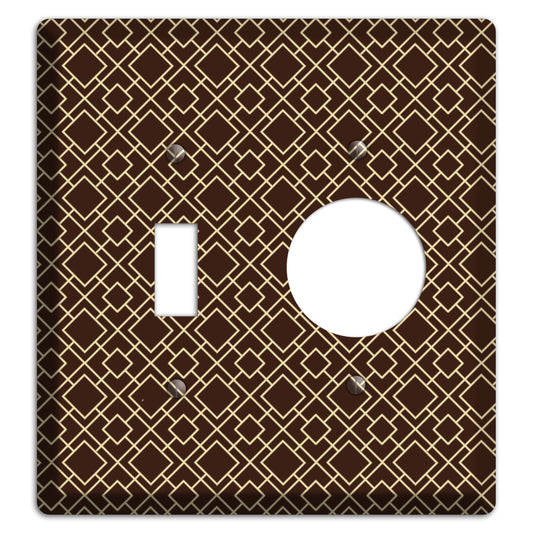 Asian Square Pattern Toggle / Receptacle Wallplate
