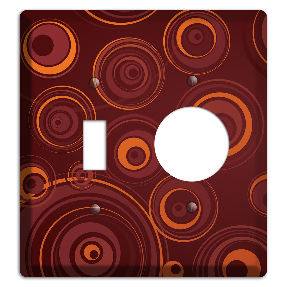 Brown Circles Toggle / Receptacle Wallplate
