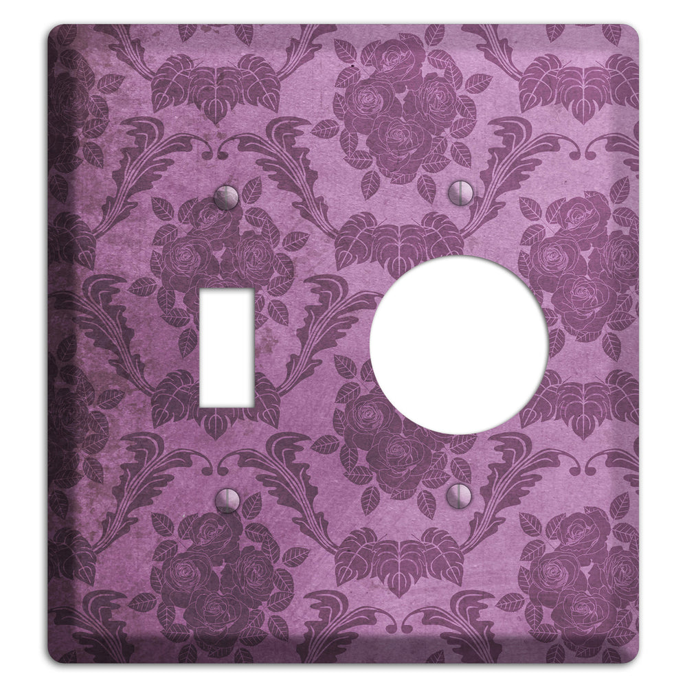 Bouquet Vintage Rose Damask Toggle / Receptacle Wallplate