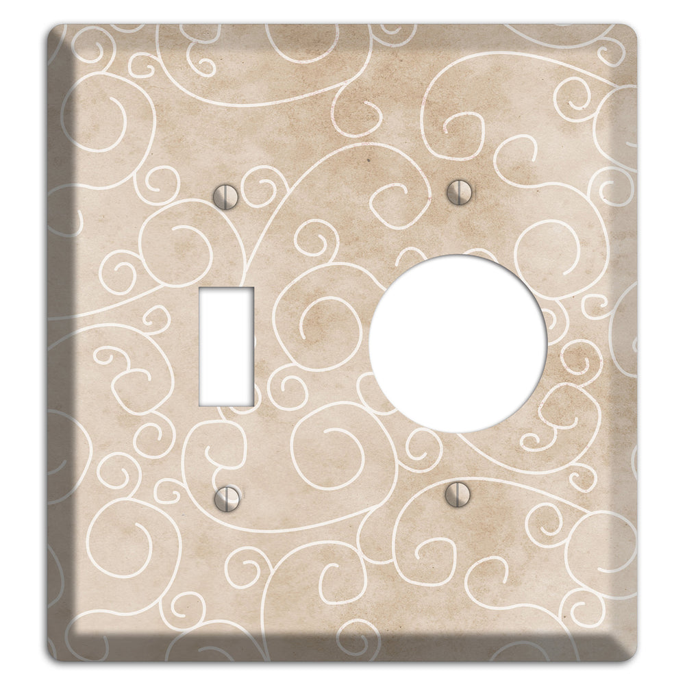 Wafer Neutral Texture Toggle / Receptacle Wallplate