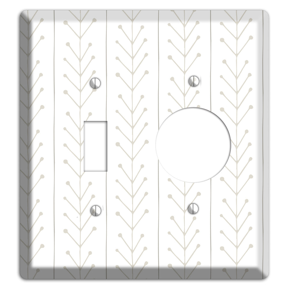 Simple Scandanavian Style F Toggle / Receptacle Wallplate