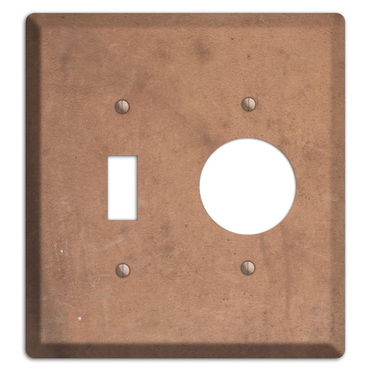 Light Brown Concrete Toggle / Receptacle Wallplate