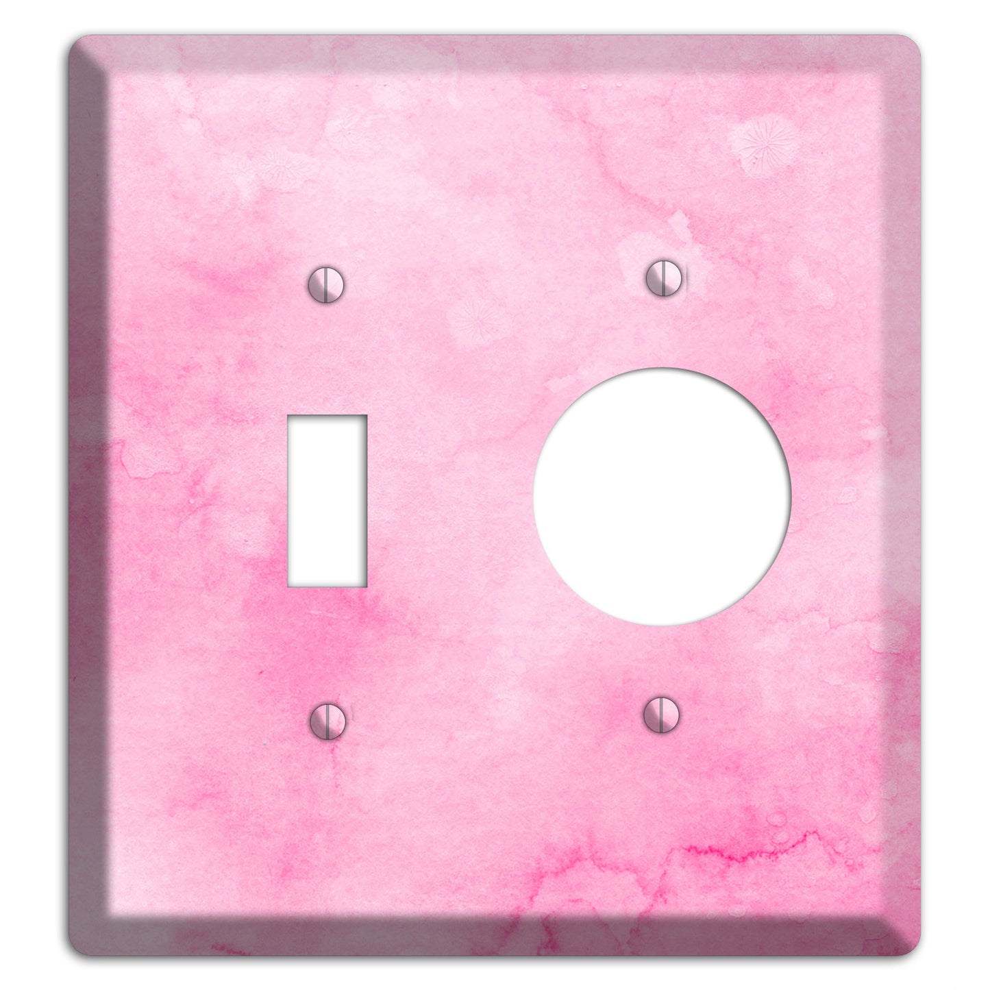 Cinderella Pink Texture Toggle / Receptacle Wallplate