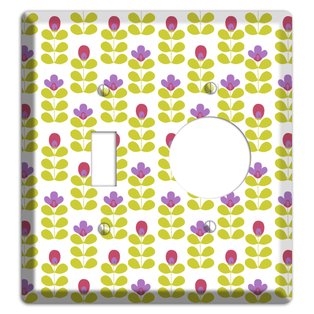 Yellow Small Sprouts Toggle / Receptacle Wallplate