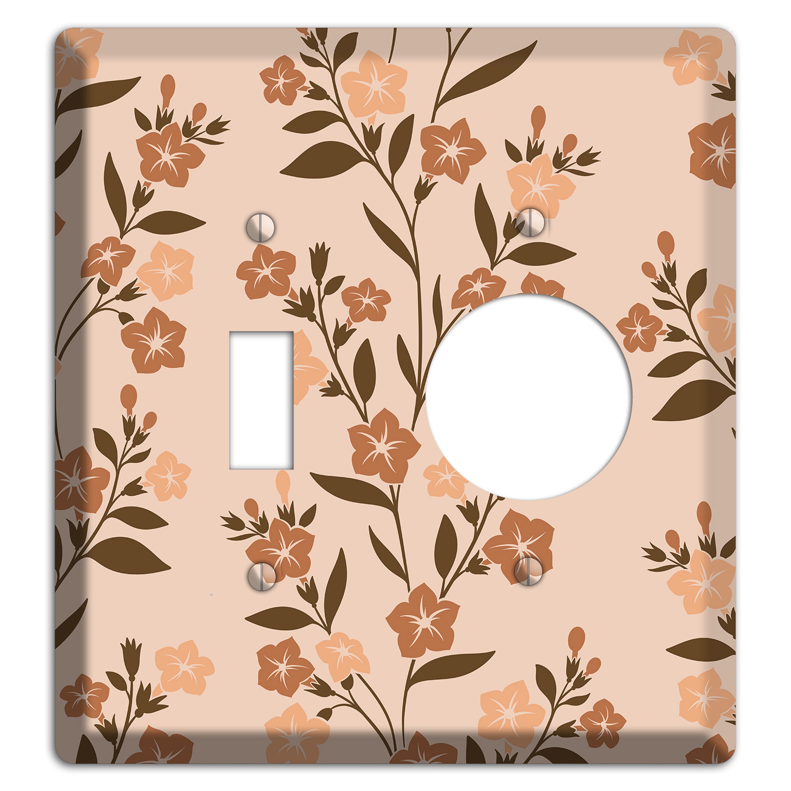 Spring Floral 2 Toggle / Receptacle Wallplate