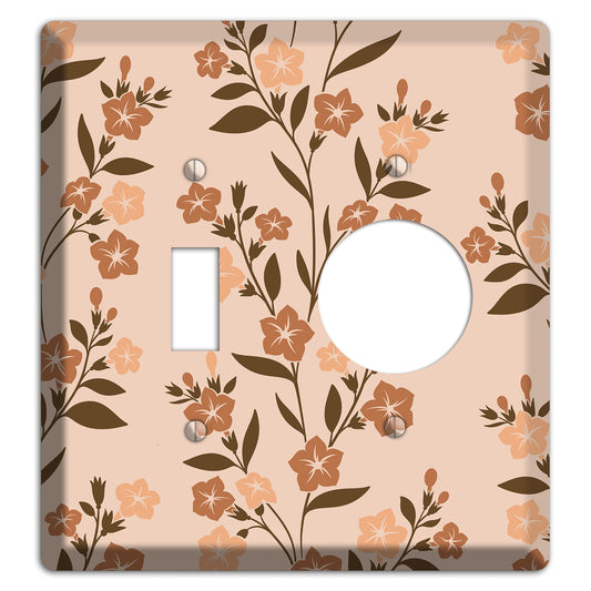 Spring Floral 2 Toggle / Receptacle Wallplate